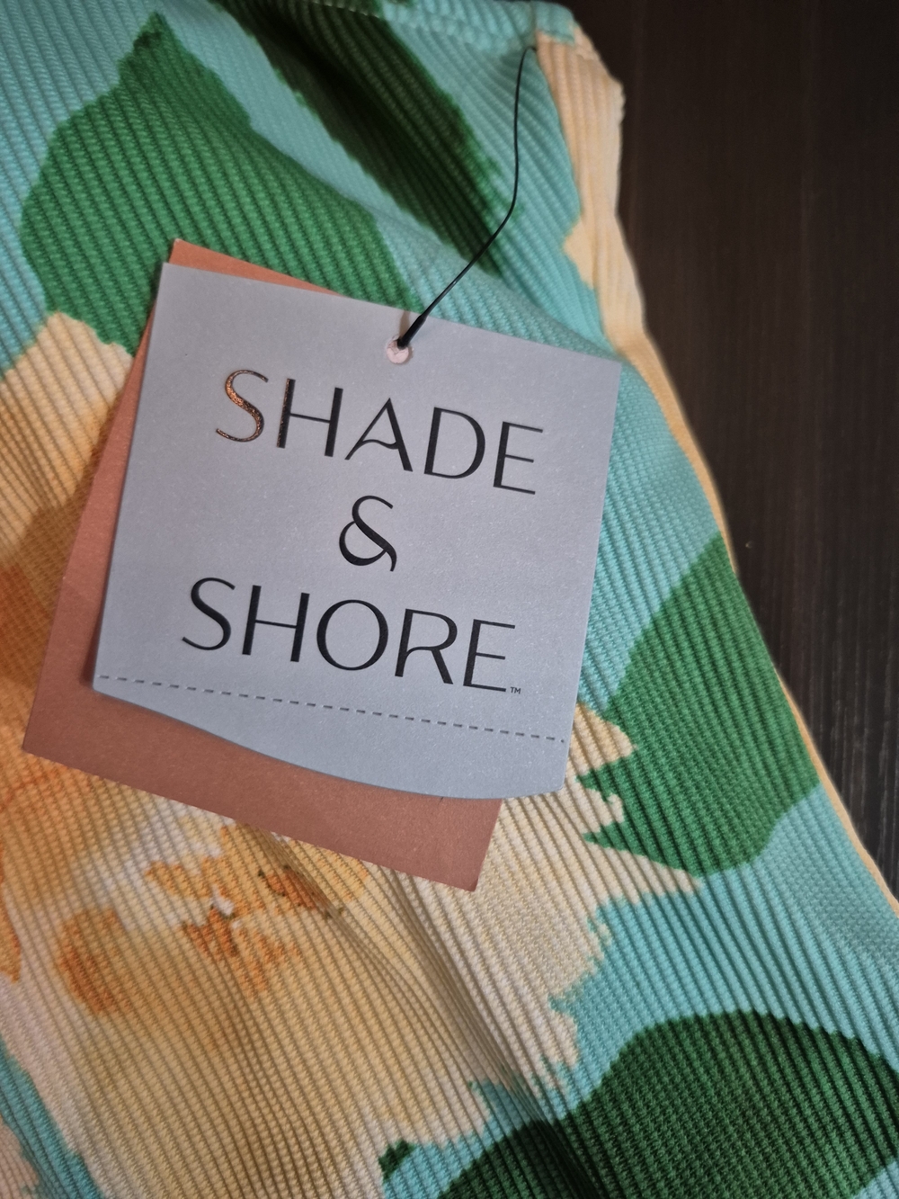 SHADE & SHORE-Floral One Piece Swimsuit. NWT!